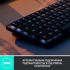Клавиатура Logitech MX Mechanical Mini Minimalist UA Graphite Фото 3
