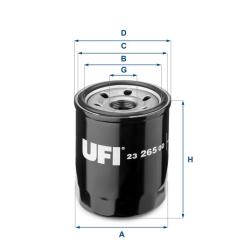 Фильтр масляный UFI 23.265.00 Фото