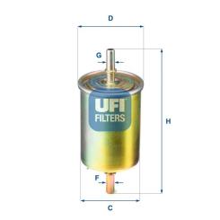 Фильтр топливный UFI 31.850.00 Фото
