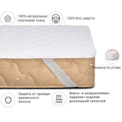 Наматрасник MirSon Стандарт Natural Line Wollen 956 70х140 см Фото 1
