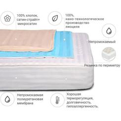 Наматрасник MirSon Royal Pearl тенсел (Modal) Waterproof 318/3 70x130 Фото 1