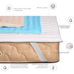 Наматрасник MirSon шерстянной Royal Pearl Woollen 247/3 120x200 см Фото 3
