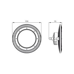 Светильник Eurolamp UFO IP65 240W 5000K Фото 2