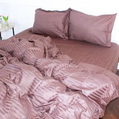 Постельное белье MirSon Satin 30-0006DarkBrown 160х220 Сімейний Фото