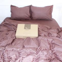 Постельное белье MirSon Satin 30-0006DarkBrown 160х220 Сімейний Фото 1