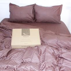 Постельное белье MirSon Satin 30-0006DarkBrown 160х220 Сімейний Фото 2