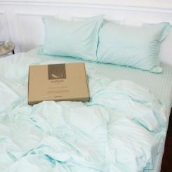 Постельное белье MirSon Satin 30-0013Azure 160х220 Сімейний Фото 2