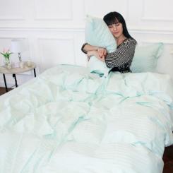 Постельное белье MirSon Satin 30-0013Azure 160х220 Сімейний Фото 5
