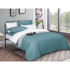Постельное белье MirSon Satin Stripe 30-0015+ 30-0001Galiena 160х220 Сімей Фото