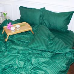 Постельное белье MirSon SatinStripe 30-0017Green 160х220 Полуторний Євро Фото 2