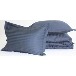 Постельное белье MirSon SatinStripe 30-0021DarkBlue 175х210 Двуспальный Фото 6