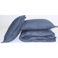 Постельное белье MirSon SatinStripe 30-0021DarkBlue 175х210 Двуспальный Фото 7