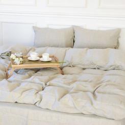 Постельное белье MirSon Лен Grey sky 200х220 Фото 9