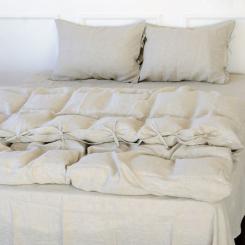 Постельное белье MirSon Лен Grey sky 200х220 Фото 1