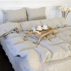 Постельное белье MirSon Лен Grey sky 110х140 Фото