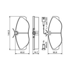 Тормозные колодки Bosch 0 986 424 556 Фото 3