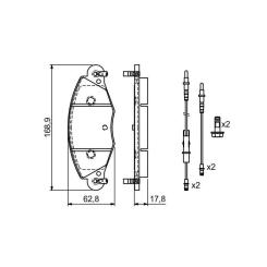 Тормозные колодки Bosch 0 986 424 581 Фото 2