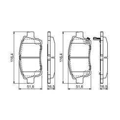 Тормозные колодки Bosch 0 986 424 803 Фото 3