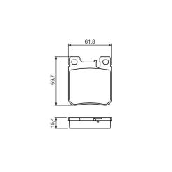 Тормозные колодки Bosch 0 986 460 965 Фото 6