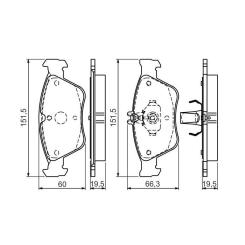 Тормозные колодки Bosch 0 986 494 002 Фото 2