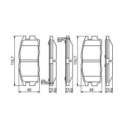 Тормозные колодки Bosch 0 986 494 251 Фото 5