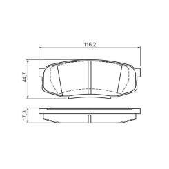 Тормозные колодки Bosch 0 986 494 380 Фото
