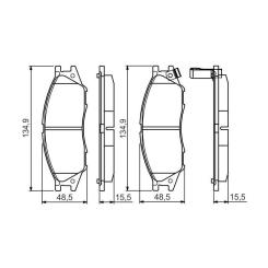 Тормозные колодки Bosch 0 986 495 146 Фото 4