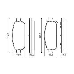 Тормозные колодки Bosch 0 986 495 259 Фото 1