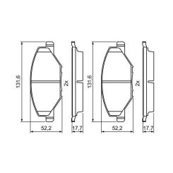 Тормозные колодки Bosch 0 986 495 390 Фото