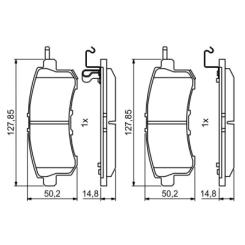 Тормозные колодки Bosch 0986494778 Фото 1