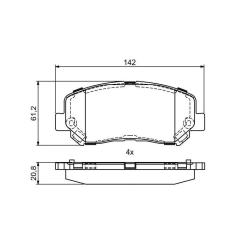Тормозные колодки Bosch 0986495405 Фото