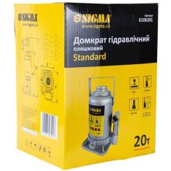 Домкрат Sigma гидравлический бутылочный 20т H 235-445мм Фото 3