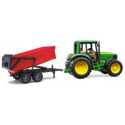 Спецтехника Bruder трактор John Deere 6920 с прицепом Фото 2