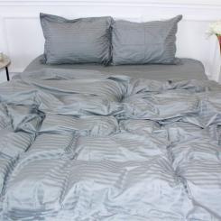 Пододеяльник MirSon Satin Stripe 30-0010 Light Gray 160х220 см Фото