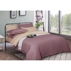 Пододеяльник MirSon Satin Stripe 30-0008 + 30-0004 Waleis 220х240 см Фото