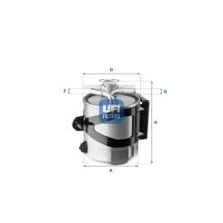 Фильтр топливный UFI 55.430.00 Фото