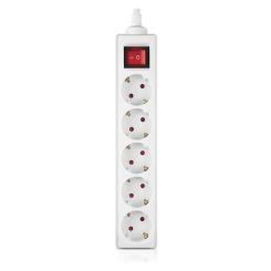 Сетевой фильтр питания REAL-EL RS-Protect M 1.8m, white Фото 1