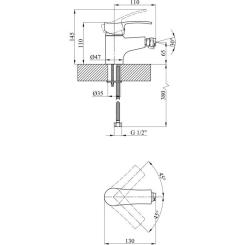 Смеситель Kroner Odra-C020 Фото 6