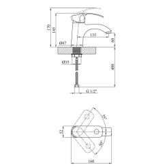Смеситель Kroner Konstante-C010A Фото 6