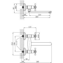 Смеситель Kroner Royce-C040 Фото 5
