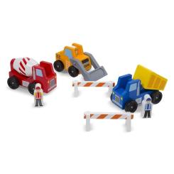 Игровой набор Melissa&Doug Дерев'яний набір "Будівельні машинки" Фото 3