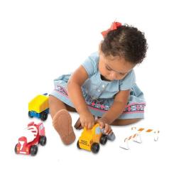 Игровой набор Melissa&Doug Дерев'яний набір "Будівельні машинки" Фото 6