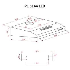 Вытяжка кухонная Perfelli PL 6144 IV LED Фото 11