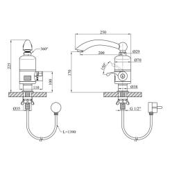 Проточный водонагреватель Kroner Volt-CW092 Фото 4