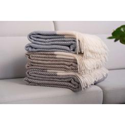 Плед Ardesto Leonardo Bianco 140x200см, тауп Фото 2