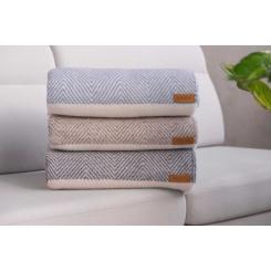 Плед Ardesto Leonardo Bianco 140x200см, тауп Фото 3