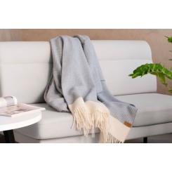 Плед Ardesto Leonardo Bianco 140x200см, тауп Фото 6