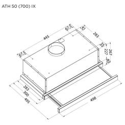 Вытяжка кухонная Pyramida ATH 50 (700) IX Фото 9