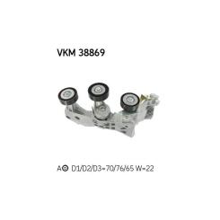 Натяжитель ремня с роликом SKF VKM 38869 Фото