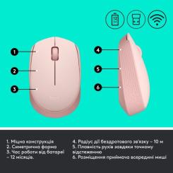 Мышка Logitech M171 Rose Фото 6